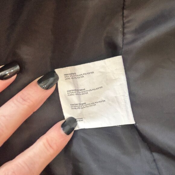 BRAETAN Women's Black Trench Coat in Size Large - Picture 7 of 7